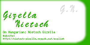 gizella nietsch business card